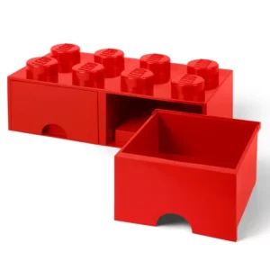 5006131 - Brique 8 tenons avec tiroirs-rouge